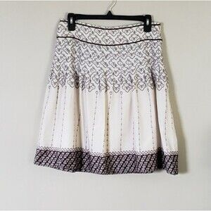 Loft Fully Lined 100% Cotton Skirt Size 4P
